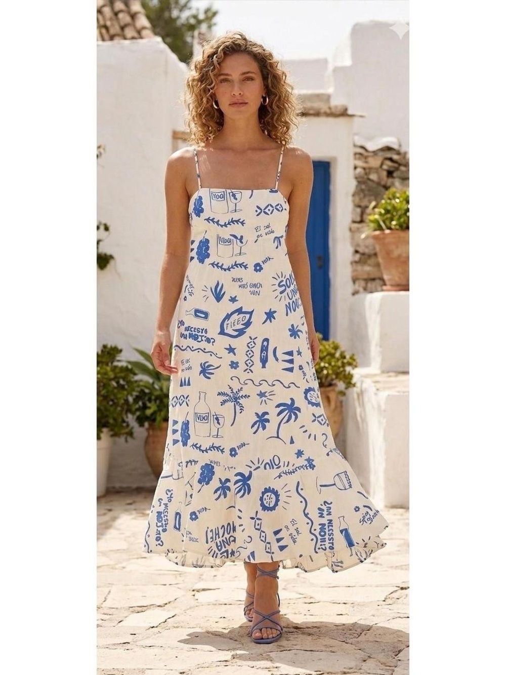PaperHearts LINEN blend, backless bow tie back Maxi Dress